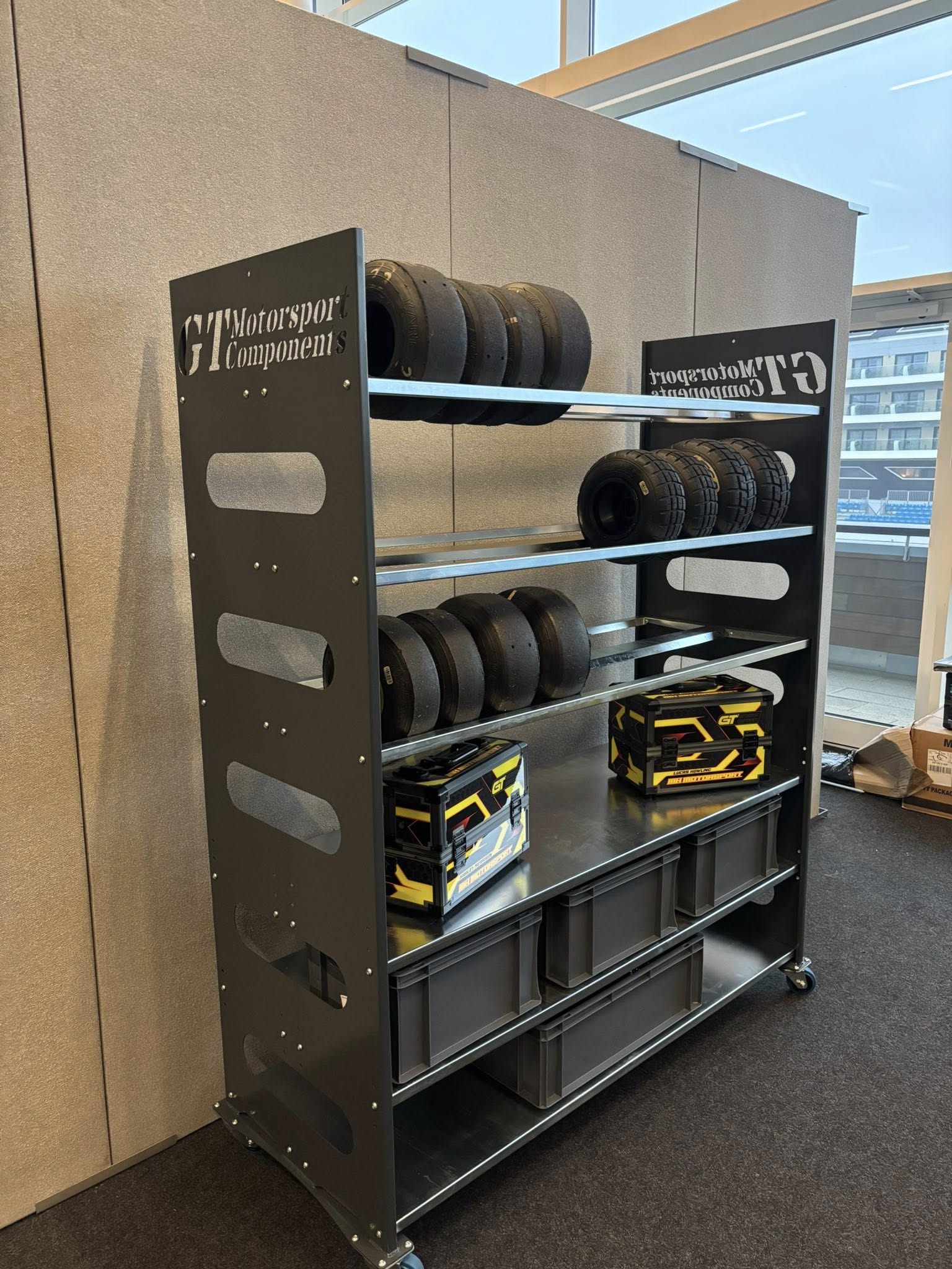 Double Tyre Rack Storage shelf