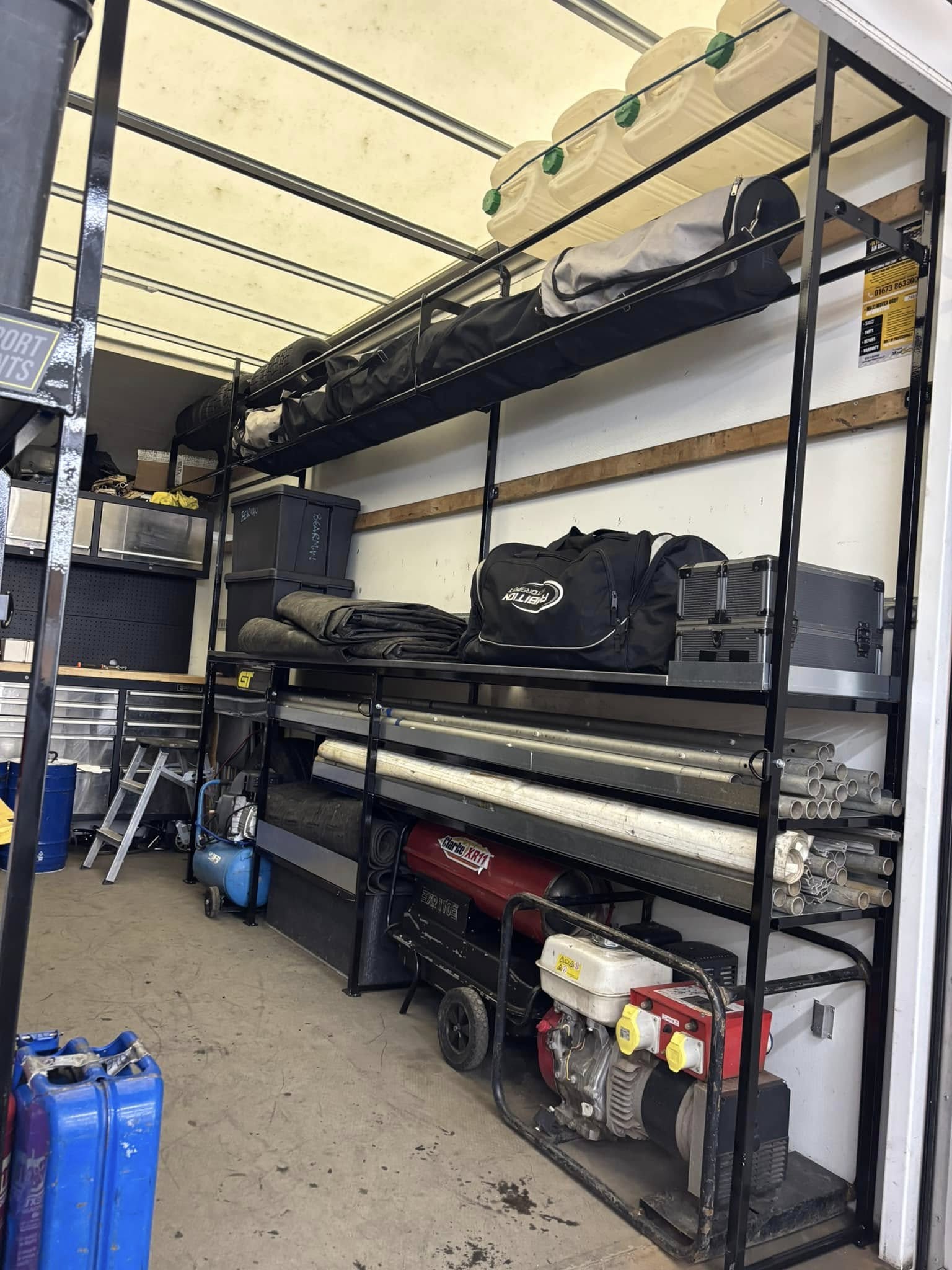Luton Van complete racking solutions
